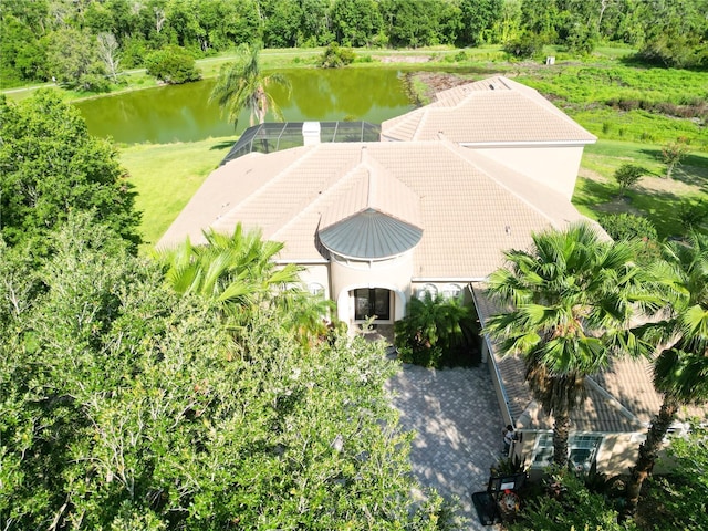 15101 Kestrelglen Way, Lithia, FL 33547 - view from above of property with a nearby body of water