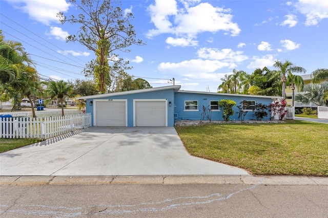 1818 Indian Rocks Rd S, Largo, FL 33774 - ranch-style house with a garage, stucco siding, and driveway