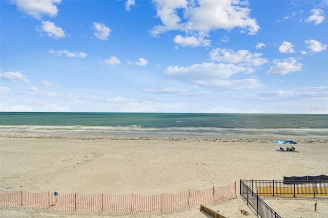 water view featuring nearby beach