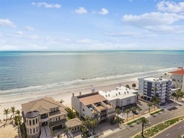 aerial view of expansive beach