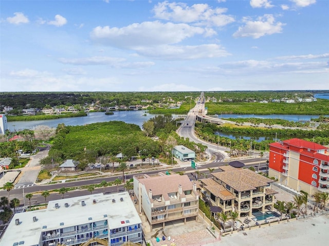 drone / aerial view of a nearby body of water