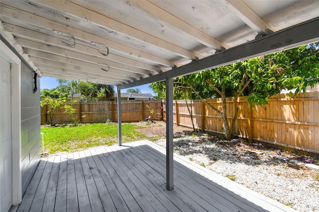 1810 77th Ave N, Saint Petersburg, FL 33702 - view of wooden terrace