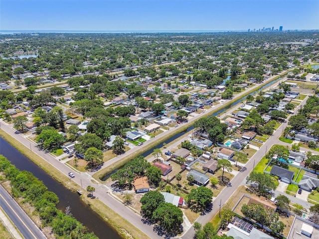 1810 77th Ave N, Saint Petersburg, FL 33702 - aerial perspective of suburban area with a nearby body of water