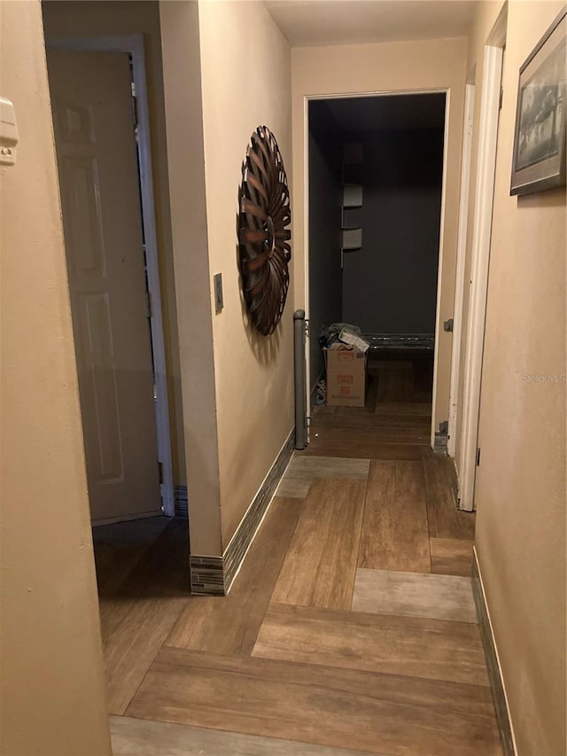 2912 Case Ave, Bradenton, FL 34207 - hall with wood finished floors and baseboards