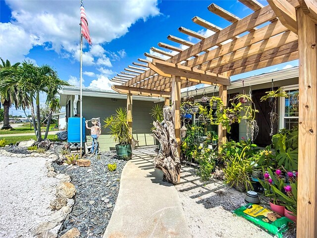 2912 Case Ave, Bradenton, FL 34207 - view of patio with a pergola