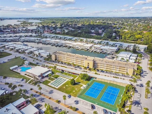 1 Boca Ciega Point Blvd Unit 310, Saint Petersburg, FL 33708 - drone / aerial view of a large body of water and a marina
