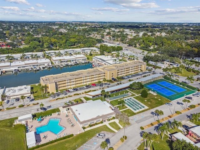 1 Boca Ciega Point Blvd Unit 310, Saint Petersburg, FL 33708 - bird's eye view of a large body of water and a pool area