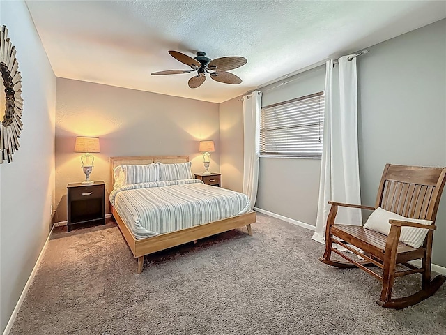 3093 Hillside Ln, Safety Harbor, FL 34695 - bedroom with carpet flooring, baseboards, and ceiling fan