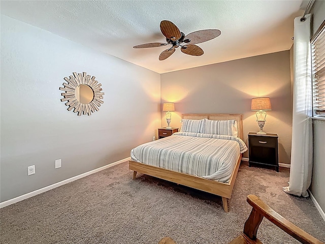 3093 Hillside Ln, Safety Harbor, FL 34695 - carpeted bedroom with baseboards and a ceiling fan