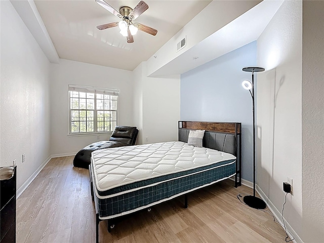 200 4th Ave S Unit 229, Saint Petersburg, FL 33701 - bedroom featuring light wood-style floors, ceiling fan, and baseboards
