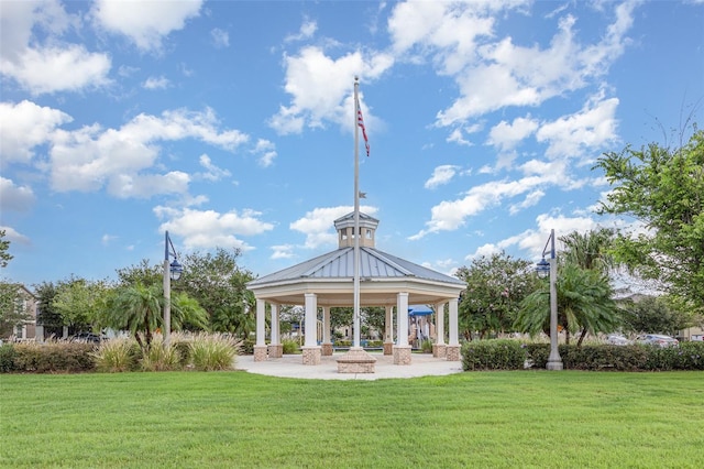 13421 Lake Monroe Pl, Riverview, FL 33579 - view of property's community with a gazebo and a yard
