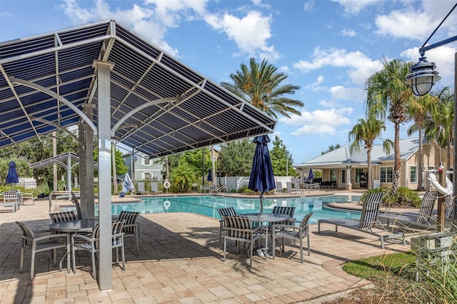 13421 Lake Monroe Pl, Riverview, FL 33579 - community pool with a patio