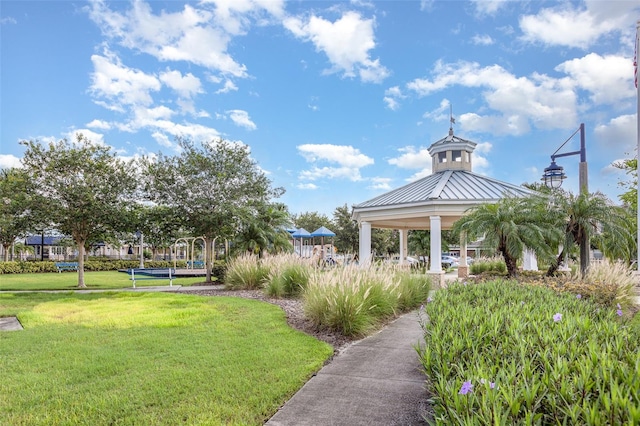 13421 Lake Monroe Pl, Riverview, FL 33579 - view of community featuring a gazebo and a yard