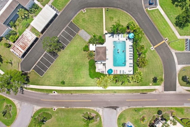 172 Lakeview Way Unit 172, Oldsmar, FL 34677 - aerial view of a pool
