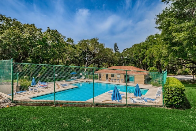 2706 11th Ct, Palm Harbor, FL 34684 - community pool with a patio area and view of scattered trees