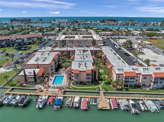 8931 Blind Pass Rd Unit 360, St Pete Beach, FL 33706 - aerial view of a nearby body of water and apartment complex