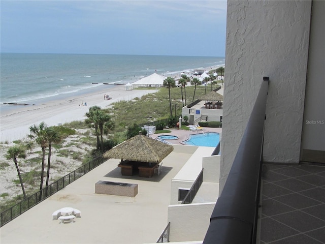 14950 Gulf Blvd Unit 603, Madeira Beach, FL 33708 - community pool with view of water and beach