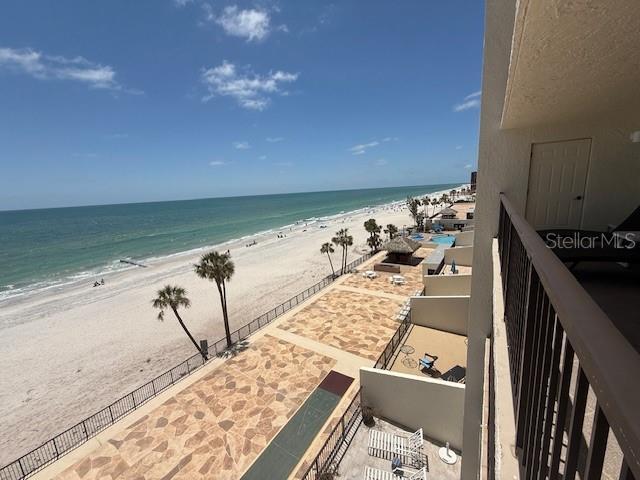 14950 Gulf Blvd Unit 603, Madeira Beach, FL 33708 - water view featuring local beach