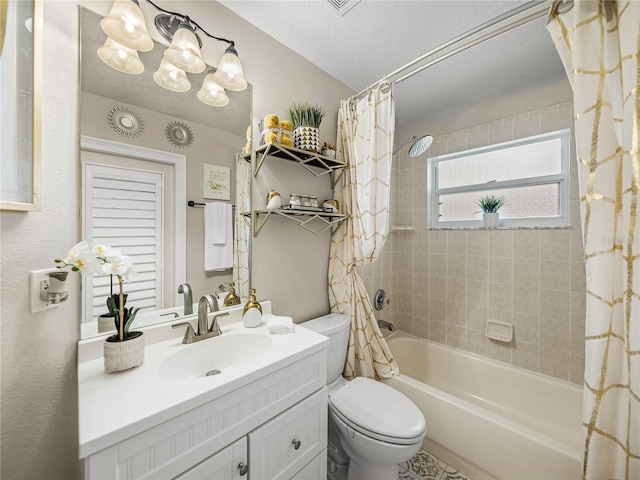 18003 Arbor Crest Dr, Tampa, FL 33647 - full bathroom with shower / bath combo with shower curtain, toilet, and vanity