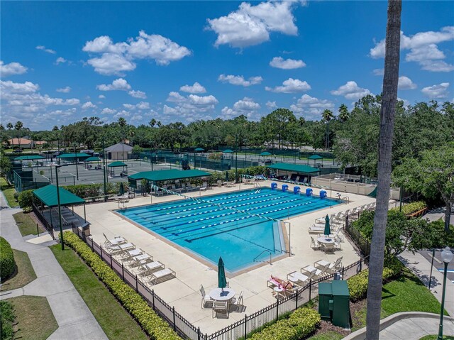 18003 Arbor Crest Dr, Tampa, FL 33647 - community pool featuring view of wooded area