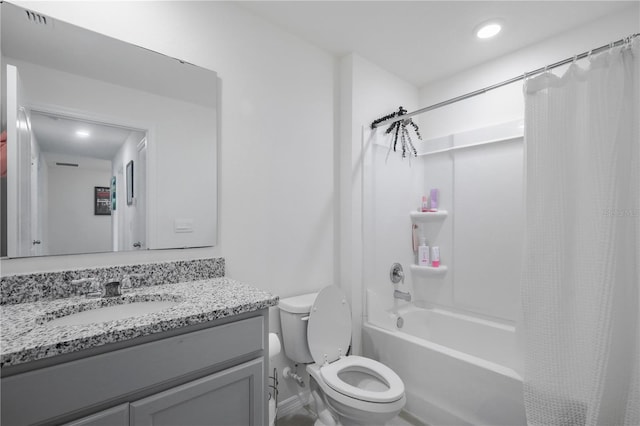 5189 Greenheart Ave, Mount Dora, FL 32757 - full bath with shower / bath combo with shower curtain, toilet, and vanity