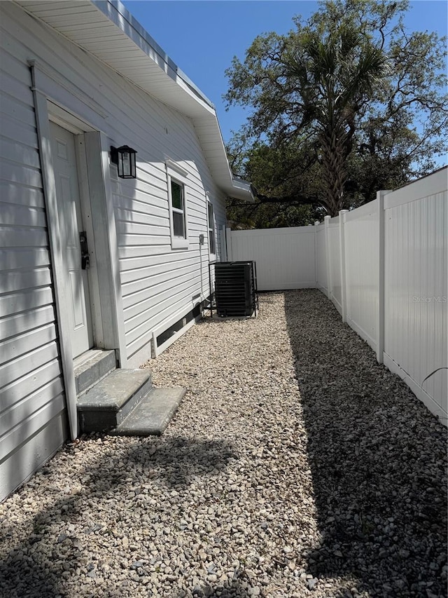3008 E 38th Ave, Tampa, FL 33610 - fenced backyard with cooling unit