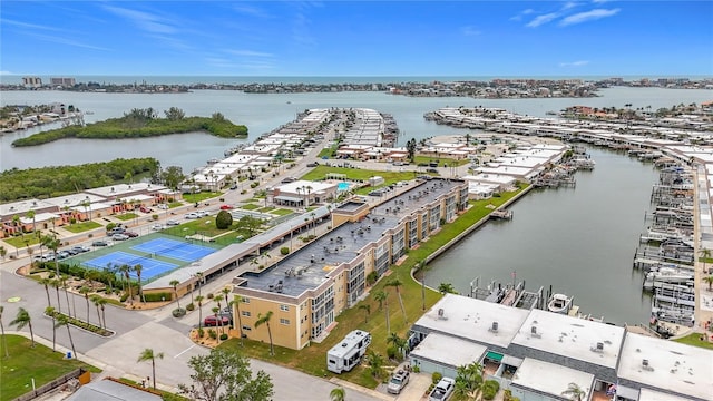 1 Boca Ciega Point Blvd Unit 215, Saint Petersburg, FL 33708 - bird's eye view of a large body of water and numerous boat docks
