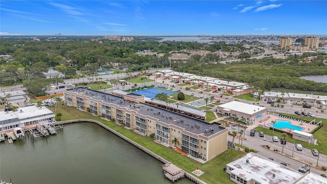 1 Boca Ciega Point Blvd Unit 215, Saint Petersburg, FL 33708 - aerial view of a large body of water and a pool
