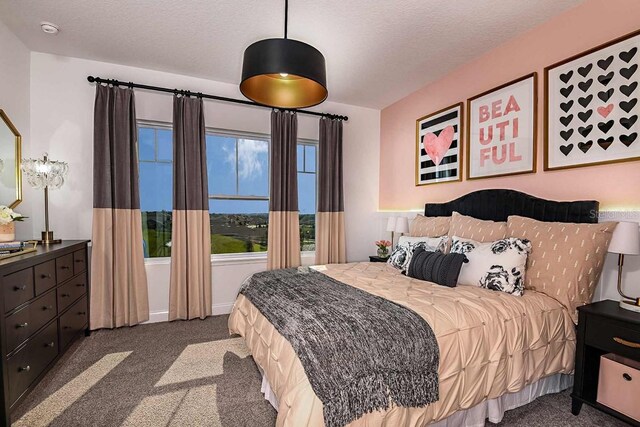 17020 Cercis Loop, Clermont, FL 34711 - carpeted bedroom featuring a textured ceiling