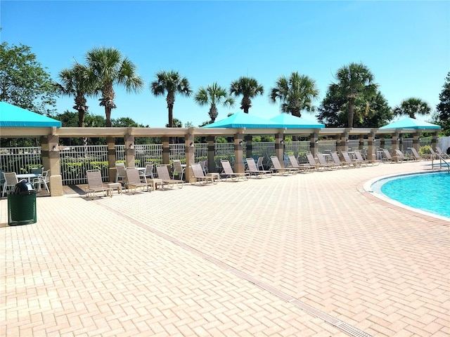 19420 Haskell Pl, Land O Lakes, FL 34638 - community pool featuring a patio