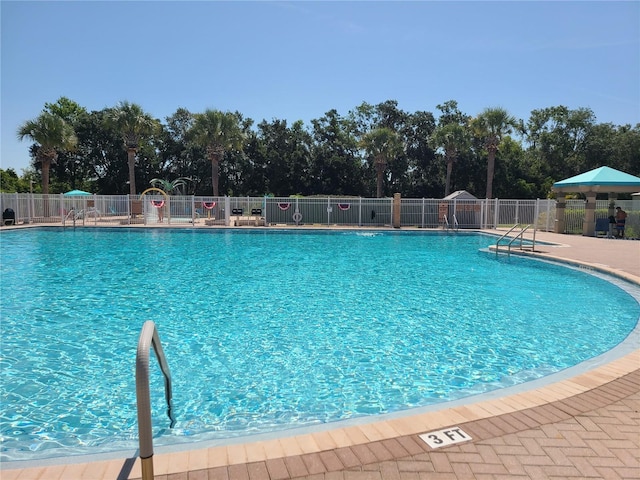 19420 Haskell Pl, Land O Lakes, FL 34638 - community pool featuring view of scattered trees