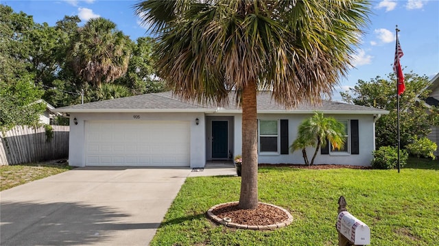 905 W Fribley St, Tampa, FL 33603 - single story home with stucco siding, an attached garage, concrete driveway, and a shingled roof