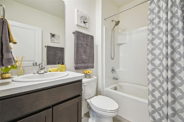 33524 Elm Hill Br, Wesley Chapel, FL 33545 - full bathroom featuring toilet, vanity, and shower / bath combo