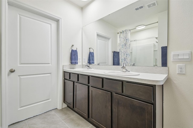 33524 Elm Hill Br, Wesley Chapel, FL 33545 - full bath with tile patterned flooring and double vanity