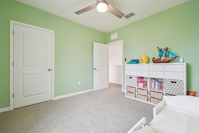 33524 Elm Hill Br, Wesley Chapel, FL 33545 - carpeted bedroom featuring baseboards and a ceiling fan