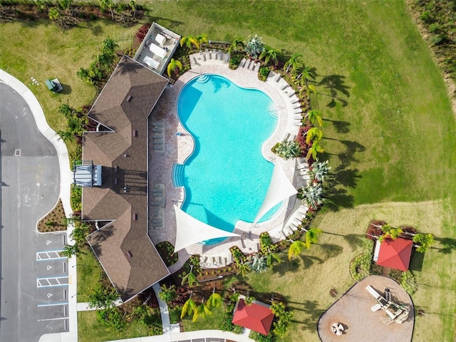 33524 Elm Hill Br, Wesley Chapel, FL 33545 - aerial view of a pool area