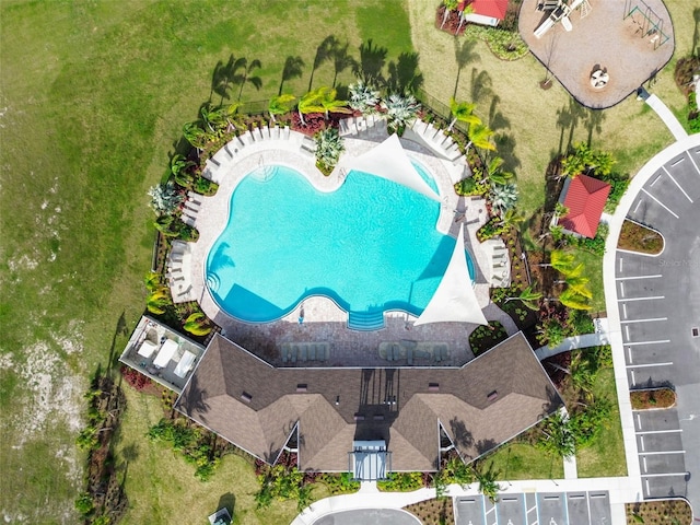 33524 Elm Hill Br, Wesley Chapel, FL 33545 - bird's eye view of a pool