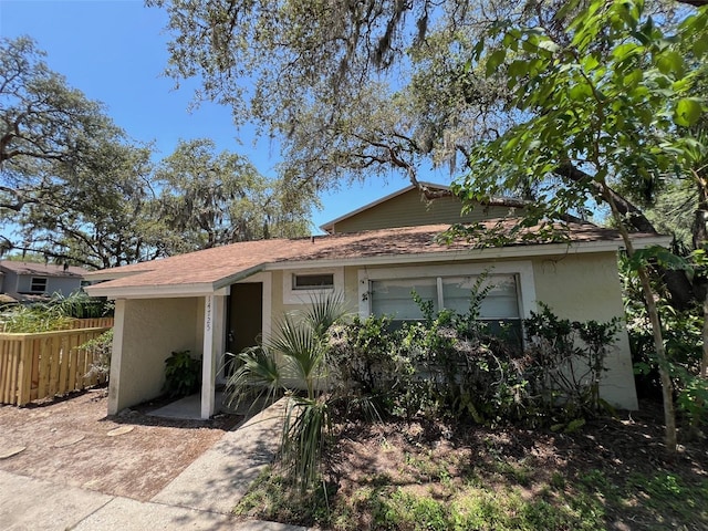 14725 Morning Dr, Lutz, FL 33559 - view of front of house with stucco siding