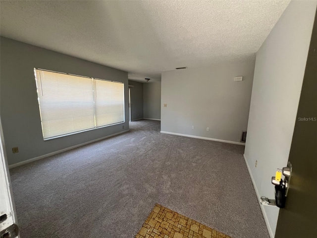 14725 Morning Dr, Lutz, FL 33559 - carpeted empty room with a textured ceiling and baseboards