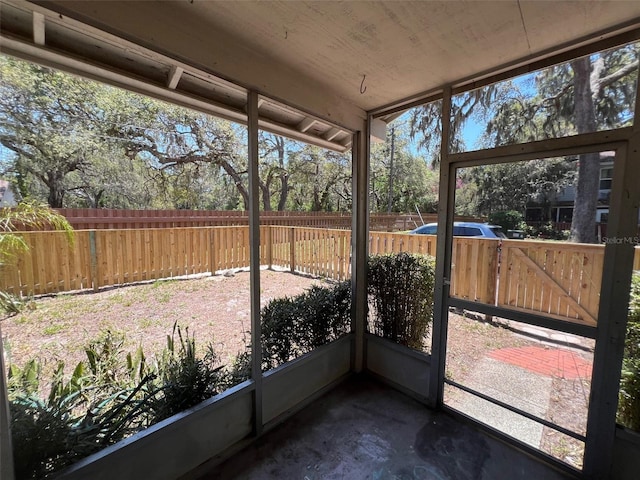 14725 Morning Dr, Lutz, FL 33559 - view of unfurnished sunroom