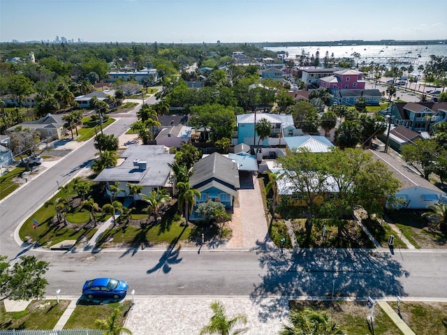 3108 Dupont St S, Gulfport, FL 33707 - aerial perspective of suburban area featuring a large body of water