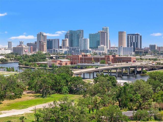 2200 N Glenwood Dr, Tampa, FL 33602 - view of city skyline featuring a notable bridge and a nearby body of water