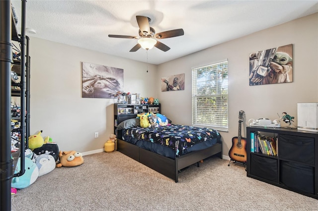 3530 Brook Crossing Dr, Brandon, FL 33511 - carpeted bedroom featuring baseboards and ceiling fan