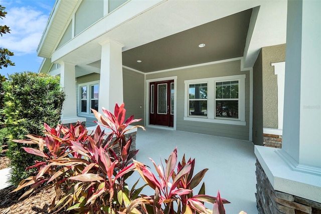 8016 Rock Spring Ct, Land O Lakes, FL 34638 - view of covered porch