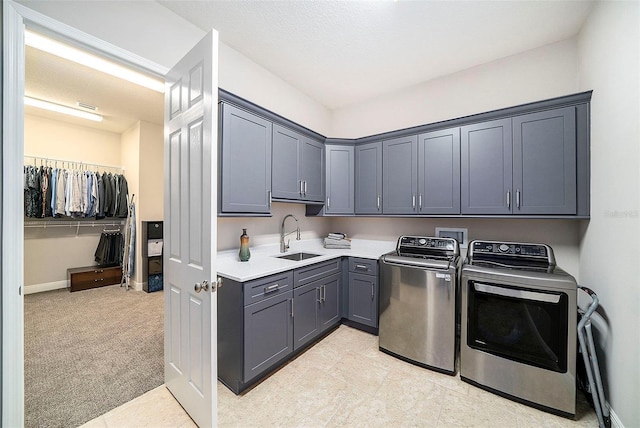 8016 Rock Spring Ct, Land O Lakes, FL 34638 - laundry room with independent washer and dryer and cabinet space