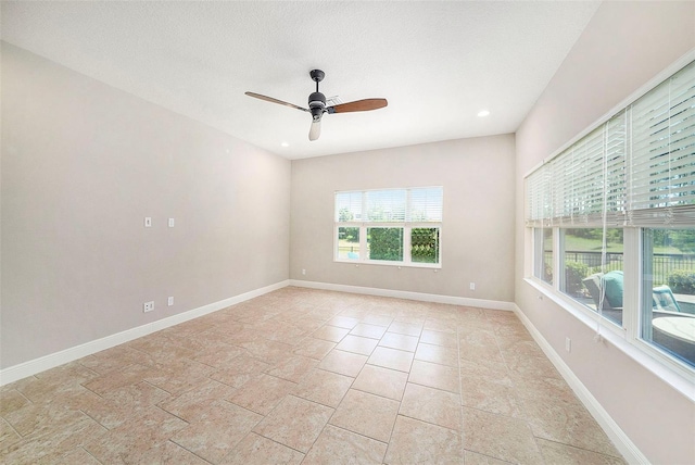 8016 Rock Spring Ct, Land O Lakes, FL 34638 - unfurnished room with ceiling fan and recessed lighting