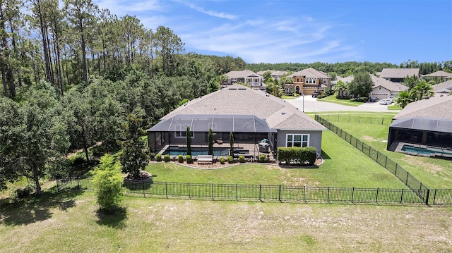 8016 Rock Spring Ct, Land O Lakes, FL 34638 - aerial perspective of suburban area