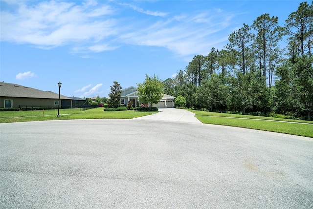 8016 Rock Spring Ct, Land O Lakes, FL 34638 - view of asphalt road with street lights