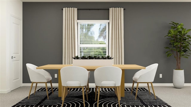 8778 Linked Dr, New Port Richey, FL 34655 - carpeted dining room with baseboards