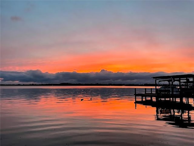 550 George St S, Tarpon Springs, FL 34688 - water view with a boat dock and boat lift
